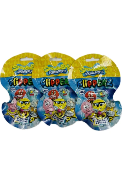 Unibon Flipperz Sünger Bob SpongeBob Square Pants Avantaj Paket 3 lu ürün görseli 1