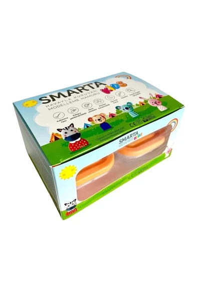Smarta Kıds Havayla Kuruyan Modelleme Hamuru 4x70gr. Okul Seti ürün görseli 1
