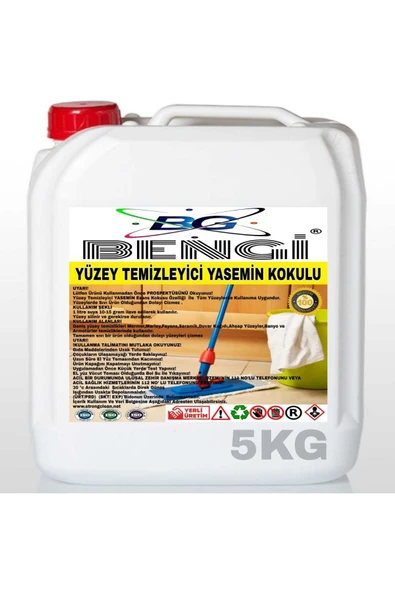 YÜZEY TEMİZLEYİCİ   YASEMİN  KOKULU 5 KG ürün görseli 1