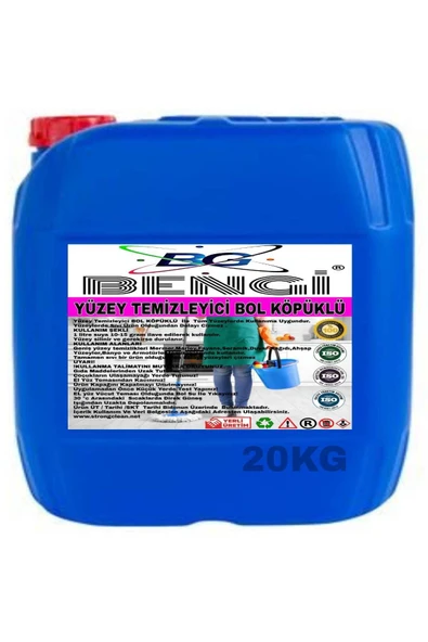 YÜZEY TEMİZLEYİCİ BOL KÖPÜKLÜ 20 KG ürün görseli 1