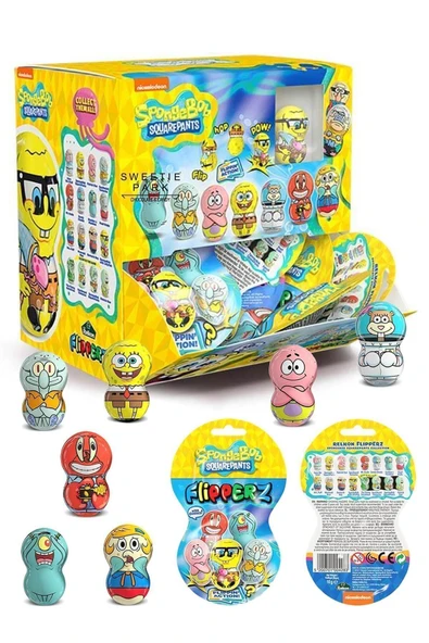 Relkon Flipperz Sünger Bob Süngerbob Spongebob Sponge Bob Hacıyatmaz Lisanslı Figürlü Oyuncaklı Şekerleme ürün görseli 1