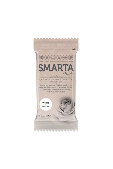 Smarta Modelleme Hamuru 100gr Beyaz 8682923974068 - El İşi Kağıtları ürün görseli 1