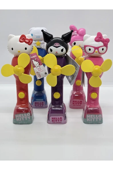 Collectors Store Hello Kitty Funky Fans Mini Fanlı Şekerlemeli Oyuncak Figür 1 Adet ( Karışık Gönderilir) ürün görseli 1