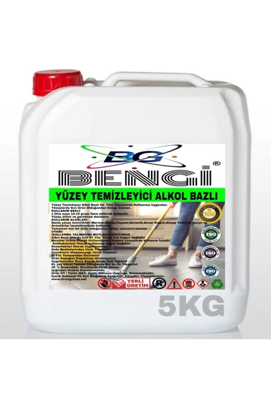 YÜZEY TEMİZLEYİCİ   ALKOL BAZLI 5 KG ürün görseli 1