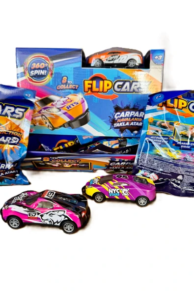Unibon Flip Cars - Çarpan, Zıplayan, Takla Atan Arabalar 1 Ad ürün görseli 1