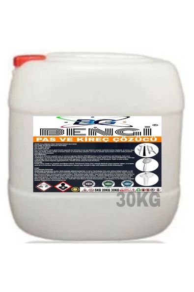 Kireç ve Pas Çözücü 30kg ürün görseli 1