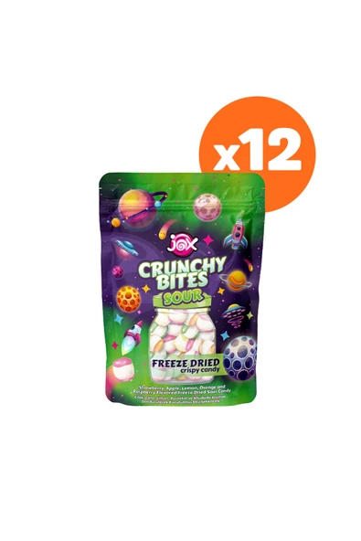 JOX Crunchy Bites Sour (Ekşi) 12 Paket ürün görseli 1
