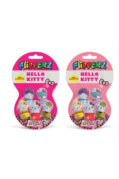 Hello Kitty Flipperz (HACI YATMAZ ŞEKERLEME) Lisanslı Oyuncaklı Şekerleme Avantaj Paket 2 Adet ürün görseli 1