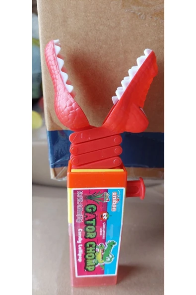 Unibon Gator Chomp Timsah Şeker Kırmızı ürün görseli 1