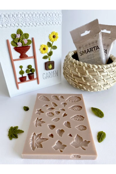 Smarta - Silikon Kalıp - Minik Yapraklar - Resim 2