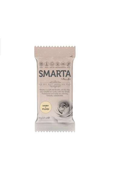 Smarta Hava Ile Kuruyan Modelleme Hamuru 100gr - Fildişi ürün görseli 1