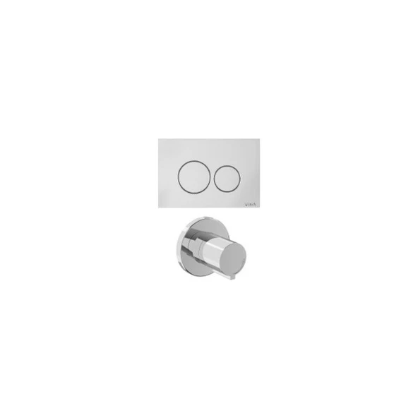 VitrA Origin, 800-2033 Kumanda Paneli ve Stop Valf Seti, Parlak Krom (740-2480, A41461GR) ürün görseli 1