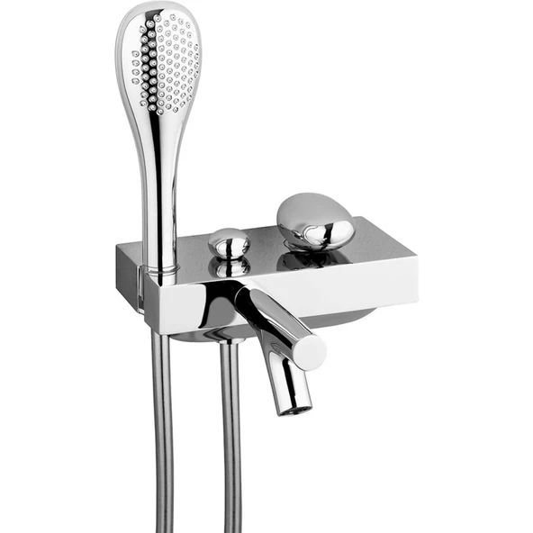 VitrA Istanbul A41802 Banyo Bataryası, El Duşlu, Krom ürün görseli 1