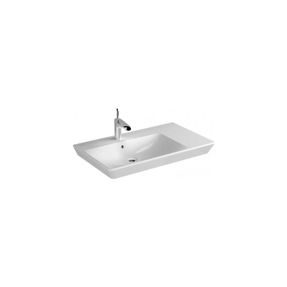 VitrA 4453B003-0973 T4 Lavabo 80CM Asimetrik Lavabo ürün görseli 1