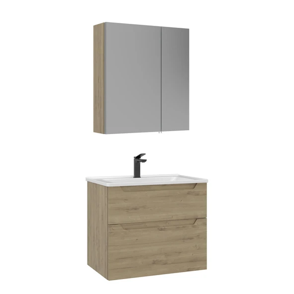 Orka Messina 65 cm Meşe Banyo Dolabı Takımı ürün görseli 1