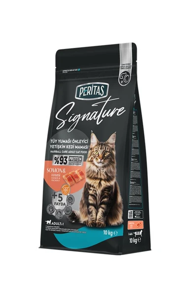 PERİTAS PERİTAS Signature Somonlu Yetişkin Kedi-Tüy Yum. Önl. 10 kg ürün görseli 1