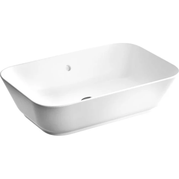 VitrA Geo 7425B003-0012 Dikdörtgen Çanak Lavabo, 60 cm, Beyaz ürün görseli 1