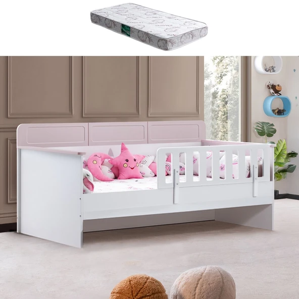 Karyola, Mira Montessori Karyola - Pembe + 1 Adet Comfort Yatak ürün görseli 1