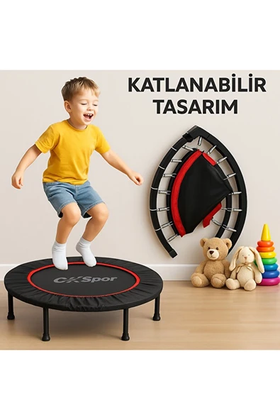 102 cm (40 Inç  )Trambolin Metal Yay Mavi Deluxe Trampolin ürün görseli 1