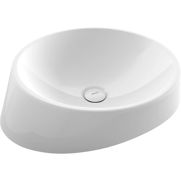 Bocchi Venezia 56 cm Çanak Lavabo Parlak Beyaz 1010-001-0125 ürün görseli 1