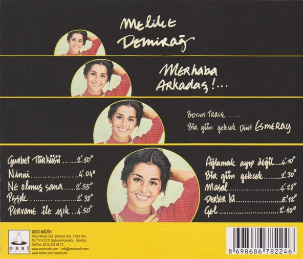 Melike Demirağ Arkadaş - CD - Resim 2
