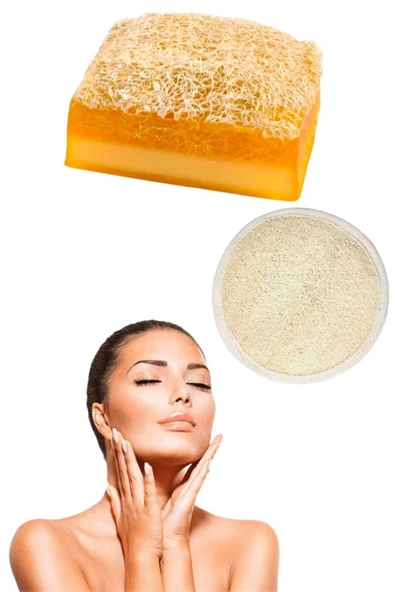2li Doğal Set Kabak Lifli Keçi Sütü Limon Sabun Peeling Bakım Sıkılaştırma Akne Temizleme Yüz Pedi ürün görseli 1