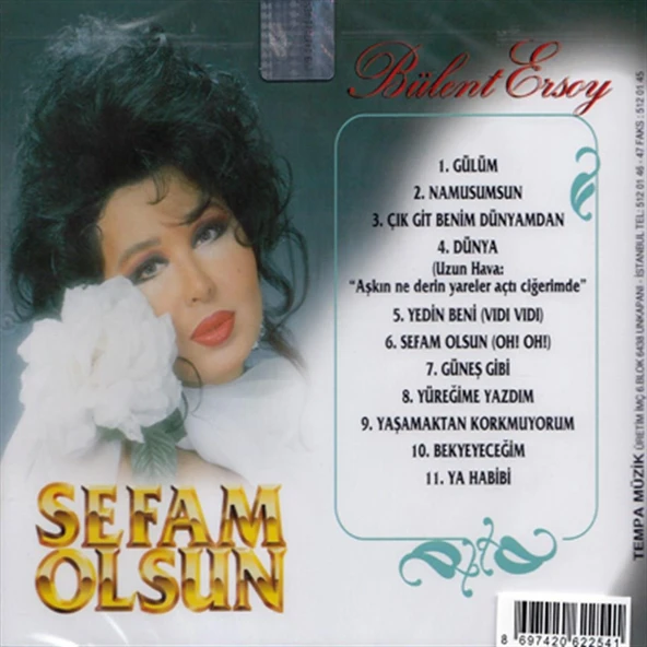 Bülent Ersoy Sefam Olsun - CD - Resim 2