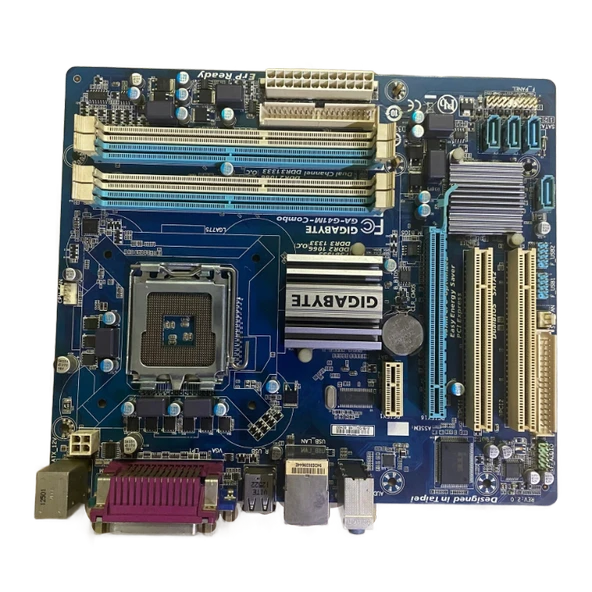 Gigabyte GA-G41M-COMBO Intel G41 1333MHz DDR3 2 EL Micro-ATX Anakart (2 EL YENİLENMİŞ ÜRÜN) ürün görseli 1