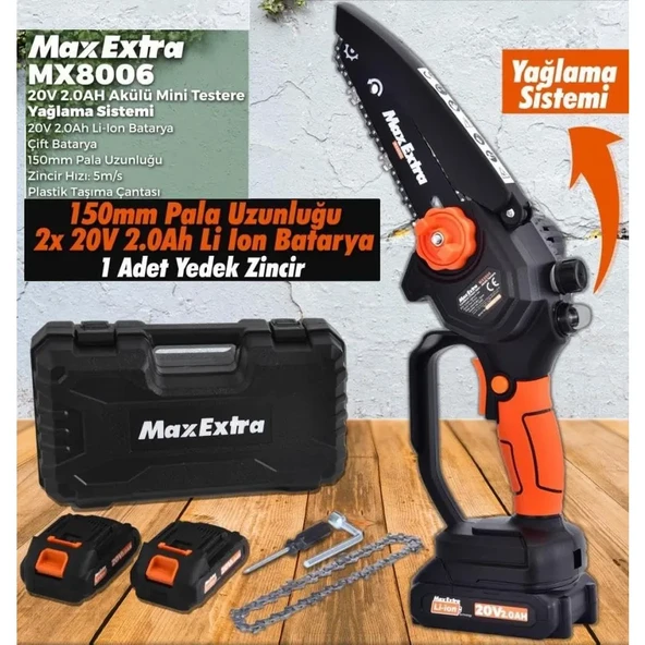 Max Extra MX8006 Akülü Dal Budama Testeresi ürün görseli 1