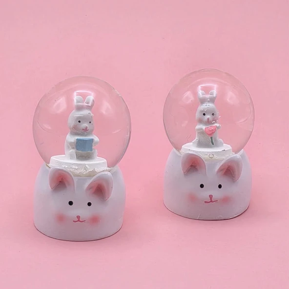 Mini Boy Tavşan Tasarımlı Kar Küresi ürün görseli 1