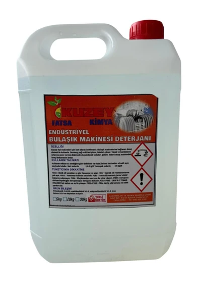 KUZEY KİMYA Endüstriyel Bulaşık Makinesi Deterjanı - 5 KG ürün görseli 1
