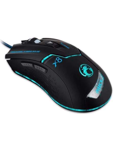 Imice X8 Işıklı Optik Kablolu Oyuncu Mouse ürün görseli 1