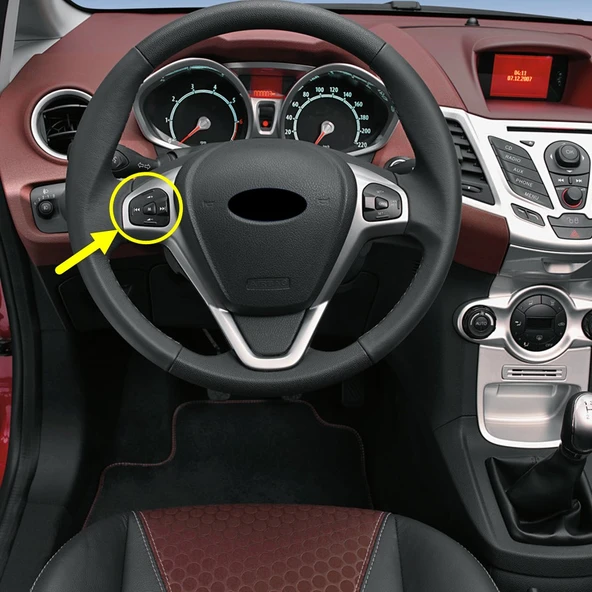 Ford Fiesta 2009-2017 Direksiyon Sol Ses Tuşları 8A6T14K147AE ürün görseli 1