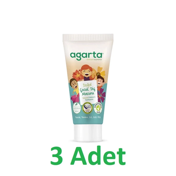 Agarta Diş Macunu Çocuk 75ml x 3 adet ürün görseli 1