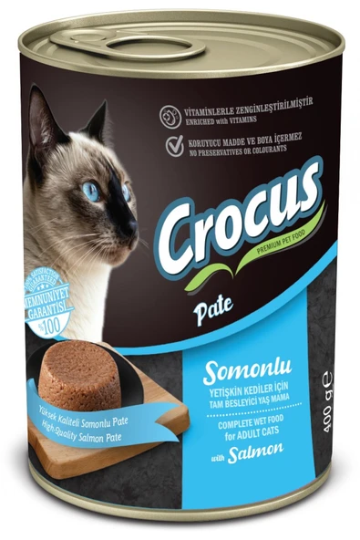 Crocus HN-SHOP Yetişkin Kedi Somonlu Pate Yaş Mama 400g ürün görseli 1