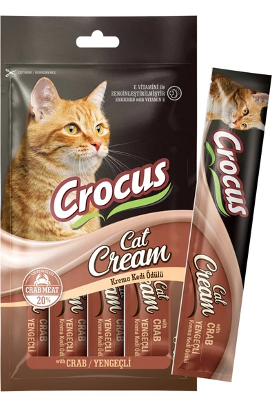 Crocus Yengeçli Krema Kedi Ödülü 4x15gr 106008 ürün görseli 1
