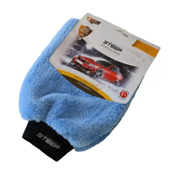 STEEP Oto & Ev Yıkama Ve Cila Eldiveni Mikrofiber Araç Yıkama Eldiveni ürün görseli 1