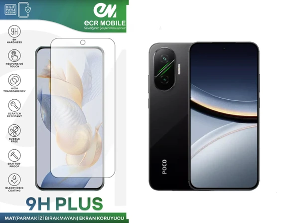 Poco F7 5G ile Uyumlu Mat 9H Nano Ekran Koruyucu Parmak İzi Bırakmaz ürün görseli 1
