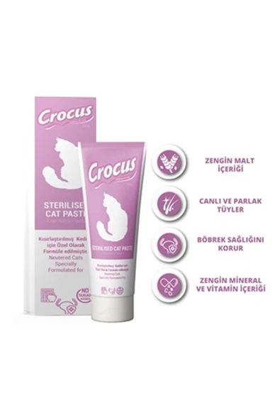 Crocus Kedi Sterilised Malt Macunu 100 Gram ürün görseli 1