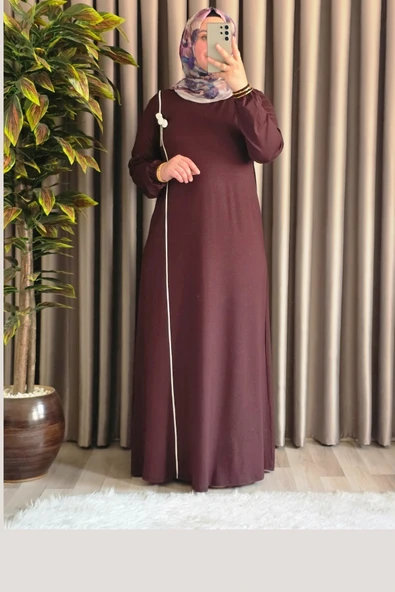 Kadın Tesettür Giyim Büyük Beden Şuğra Çiçekli Elbise ürün görseli 1