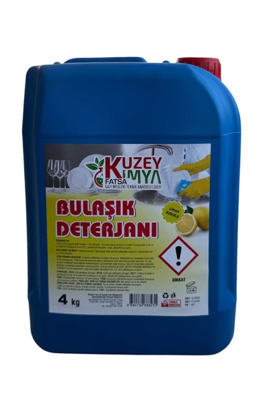 KUZEY KİMYA Limon Kokulu Bulaşık Deterjanı 4 KG ürün görseli 1