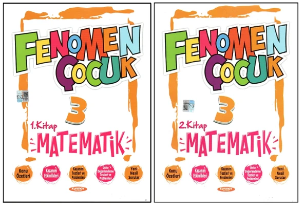 Fenomen Çocuk 3.Sınıf Matematik 1.Kitap + Matematik 2. Kitap (2 kitap) ürün görseli 1