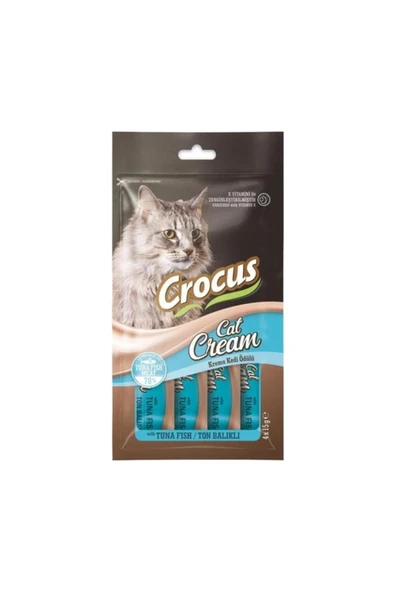 Crocus Ton Balıklı Krema Kedi Ödülü 4x15g Skt:01/2027 ürün görseli 1