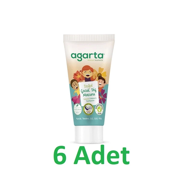 Agarta Diş Macunu Çocuk 75ml x 6 adet ürün görseli 1