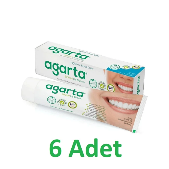Agarta Diş Macunu Doğal 100ml x 6 adet ürün görseli 1