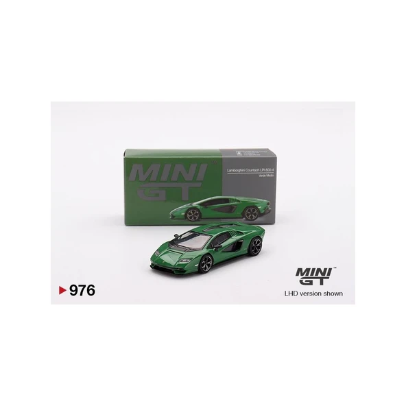 Mini GT 1/64 Lamborghini Countach LPI 800-4 Verde Medio ürün görseli 1