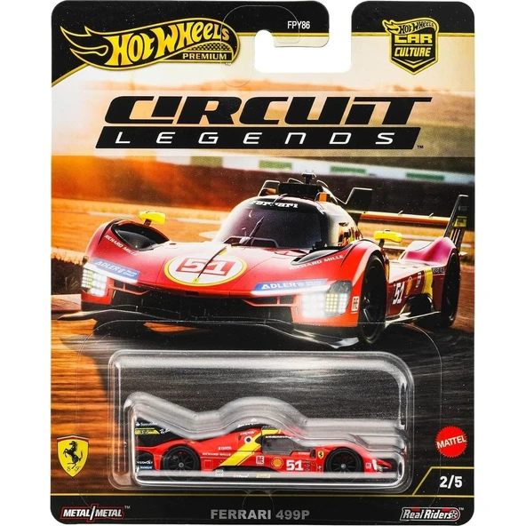 Hot Wheels Premium Cırcuit Legends Ferrarı 499P FPY86 JBK49 ürün görseli 1