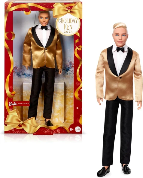 BARBİE KEN HOLİDAY JOYEUX NOEL 2025 JGK55 ürün görseli 1