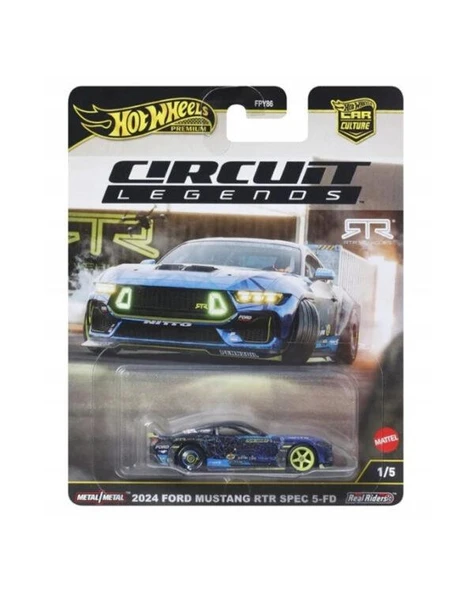 Hot Wheels Premium Cırcuit Legends 2024 Ford Mustang RTR Spec 5-FD FPY86 JBK48 ürün görseli 1
