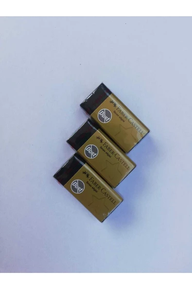 Faber Castell Yeni Gold Edition Sınav Silgisi Orta Boy 3 Adet ürün görseli 1